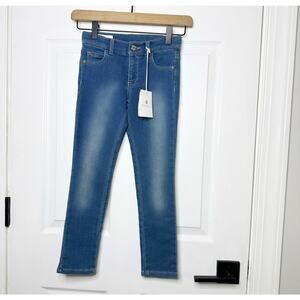 Gucci Kids Size 6 Horse Bit Adjustable‎ Waist Light Medium Wash Jeans